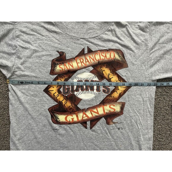 Vintage MLB San Francisco Giants 1995 Nutmeg Made In USA Shirt Gray Men’s Size L - Picture 6 of 6